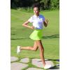 imageSANTINY Pleated Tennis Skirt for Women with 4 Pockets Womens High Waisted Athletic Golf Skorts Skirts for Running CasualGreen Citrine