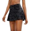 imageSANTINY Pleated Tennis Skirt for Women with 4 Pockets Womens High Waisted Athletic Golf Skorts Skirts for Running CasualGrey Camo