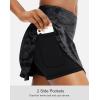 imageSANTINY Pleated Tennis Skirt for Women with 4 Pockets Womens High Waisted Athletic Golf Skorts Skirts for Running CasualGrey Camo