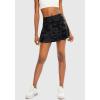 imageSANTINY Pleated Tennis Skirt for Women with 4 Pockets Womens High Waisted Athletic Golf Skorts Skirts for Running CasualGrey Camo