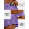 imageSANTINY Pleated Tennis Skirt for Women with 4 Pockets Womens High Waisted Athletic Golf Skorts Skirts for Running CasualLavender