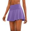 imageSANTINY Pleated Tennis Skirt for Women with 4 Pockets Womens High Waisted Athletic Golf Skorts Skirts for Running CasualLavender