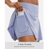 imageSANTINY Pleated Tennis Skirt for Women with 4 Pockets Womens High Waisted Athletic Golf Skorts Skirts for Running CasualLavender Blue