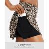 imageSANTINY Pleated Tennis Skirt for Women with 4 Pockets Womens High Waisted Athletic Golf Skorts Skirts for Running CasualLeopard