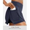 imageSANTINY Pleated Tennis Skirt for Women with 4 Pockets Womens High Waisted Athletic Golf Skorts Skirts for Running CasualNavy