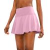 imageSANTINY Pleated Tennis Skirt for Women with 4 Pockets Womens High Waisted Athletic Golf Skorts Skirts for Running CasualPink