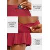 imageSANTINY Pleated Tennis Skirt for Women with 4 Pockets Womens High Waisted Athletic Golf Skorts Skirts for Running CasualRed