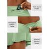 imageSANTINY Pleated Tennis Skirt for Women with 4 Pockets Womens High Waisted Athletic Golf Skorts Skirts for Running CasualSage Green