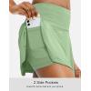 imageSANTINY Pleated Tennis Skirt for Women with 4 Pockets Womens High Waisted Athletic Golf Skorts Skirts for Running CasualSage Green