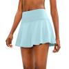 imageSANTINY Pleated Tennis Skirt for Women with 4 Pockets Womens High Waisted Athletic Golf Skorts Skirts for Running CasualSky Blue