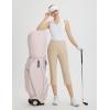 imagebaleaf 20 Women Capris with Pockets Stretch Golf Work Dress Cropped Pants Straight Leg High Waisted Pull On SummerKhaki