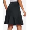 imagebaleaf 20quot Skorts for Woman Golf Skirts Knee Length Tennis Casual Athletic Long Skirt Pickleball Pockets Modest RuffleBlack