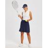 imagebaleaf 20quot Skorts for Woman Golf Skirts Knee Length Tennis Casual Athletic Long Skirt Pickleball Pockets Modest RuffleNavy