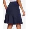 imagebaleaf 20quot Skorts for Woman Golf Skirts Knee Length Tennis Casual Athletic Long Skirt Pickleball Pockets Modest RuffleNavy
