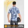 imagebaleaf Mens Cycling Jersey Short Sleeve Half Zip Bike Shirts Road Biking Tops 4 Rear Pockets UPF 50Gray