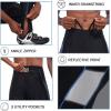 imagebaleaf Mens Cycling Pants 4D Padded Bike Tights Bicycle Biking MTB Long Leggings Pockets UPF 50Blue