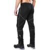 imagebaleaf Mens Fleece Pants Winter Cycling Pants Mountain Bike Clothing Thermal Cold Weather Running GearA01black