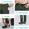 imagebaleaf Mens Fleece Pants Winter Cycling Pants Mountain Bike Clothing Thermal Cold Weather Running GearA01green