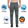 imagebaleaf Mens Fleece Pants Winter Cycling Pants Mountain Bike Clothing Thermal Cold Weather Running GearA01grey