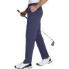 imagebaleaf Mens Golf Pants 5 Pockets Water Resistant Stretch 30quot Lightweight Work Dress Pants with Zipper PocketBnavy Blue