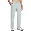 imagebaleaf Mens Golf Pants 5 Pockets Water Resistant Stretch 30quot Lightweight Work Dress Pants with Zipper PocketClight Grey