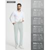imagebaleaf Mens Golf Pants 5 Pockets Water Resistant Stretch 30quot Lightweight Work Dress Pants with Zipper PocketClight Grey