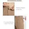 imagebaleaf Mens Golf Pants 5 Pockets Water Resistant Stretch 30quot Lightweight Work Dress Pants with Zipper PocketDbrown