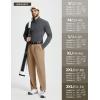 imagebaleaf Mens Golf Pants 5 Pockets Water Resistant Stretch 30quot Lightweight Work Dress Pants with Zipper PocketDbrown