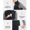 imagebaleaf Mens Golf Vest Fleece Lined Softshell Sleeveless Jacket Water Resistant Cold Weather Running Gear Winter PocketsBlack