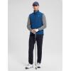 imagebaleaf Mens Golf Vest Fleece Lined Softshell Sleeveless Jacket Water Resistant Cold Weather Running Gear Winter PocketsBlue
