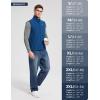 imagebaleaf Mens Golf Vest Fleece Lined Softshell Sleeveless Jacket Water Resistant Cold Weather Running Gear Winter PocketsBlue