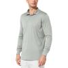 imagebaleaf Mens Long Sleeve Golf Polo Shirt UPF 50 Quick Dry 3 Button Casual Work Outdoor Lightweight Performance Shirts05light Gray