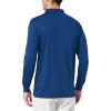 imagebaleaf Mens Long Sleeve Golf Polo Shirt UPF 50 Quick Dry 3 Button Casual Work Outdoor Lightweight Performance Shirts06royal Blue