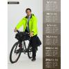 imagebaleaf Mens Rain Jacket 3 In 1 Winter Ski Waterproof Windbreaker Hooded Reflective Packable with Polar Fleece JacketGreen