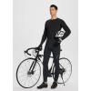 imagebaleaf Mens Thermal Cycling Pants 4D Padded Winter Bike Tights Fleece Lined Bicyble Riding LeggingsBlack