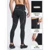 imagebaleaf Mens Thermal Cycling Pants 4D Padded Winter Bike Tights Fleece Lined Bicyble Riding LeggingsBlackGrey