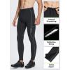 imagebaleaf Mens Thermal Cycling Pants 4D Padded Winter Bike Tights Fleece Lined Bicyble Riding LeggingsBlackGrey