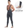 imagebaleaf Mens Winter Cycling Bib Pants 4D Padded Thermal Water Resistant Bike Tights Cold Weather Warm PocketsGray