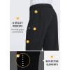 imagebaleaf Mens Winter Cycling Pants Thermal Mountain Bike Pants Water Resistant Cold Weather Hiking Running Bicycle Outdoor01fleece Black