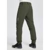 imagebaleaf Mens Winter Cycling Pants Thermal Mountain Bike Pants Water Resistant Cold Weather Hiking Running Bicycle Outdoor02green