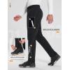 imagebaleaf Mens Winter Cycling Running Pant Water Resistant Fleece Mountain Bike Pants Cold Weather Gear WindproofBlack