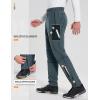 imagebaleaf Mens Winter Cycling Running Pant Water Resistant Fleece Mountain Bike Pants Cold Weather Gear WindproofGrey