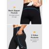 imagebaleaf Mens Winter Running Tights Thermal Cycling Pants Cold Weather Gear Fleece Lined Pockets Leggings Compression3 Pockets Blue