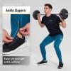 imagebaleaf Mens Winter Running Tights Thermal Cycling Pants Water Resistant Pockets Zipper Legs Cold WeatherBdeep Blue