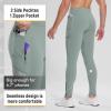imagebaleaf Mens Winter Running Tights Thermal Cycling Pants Water Resistant Pockets Zipper Legs Cold WeatherBdeep Grey