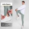 imagebaleaf Mens Winter Running Tights Thermal Cycling Pants Water Resistant Pockets Zipper Legs Cold WeatherBdeep Grey