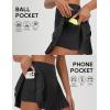 imagebaleaf Pleated Tennis Skirt for Women with Shorts High Waisted Lightweight Athletic Golf Skort Skirts Zipper PocketsBlack