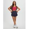 imagebaleaf Pleated Tennis Skirt for Women with Shorts High Waisted Lightweight Athletic Golf Skort Skirts Zipper PocketsNavy Blue