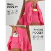 imagebaleaf Pleated Tennis Skirt for Women with Shorts High Waisted Lightweight Athletic Golf Skort Skirts Zipper PocketsPink