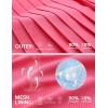 imagebaleaf Pleated Tennis Skirt for Women with Shorts High Waisted Lightweight Athletic Golf Skort Skirts Zipper PocketsPink